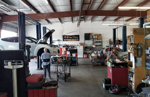 interior of shop - pete's auto repair